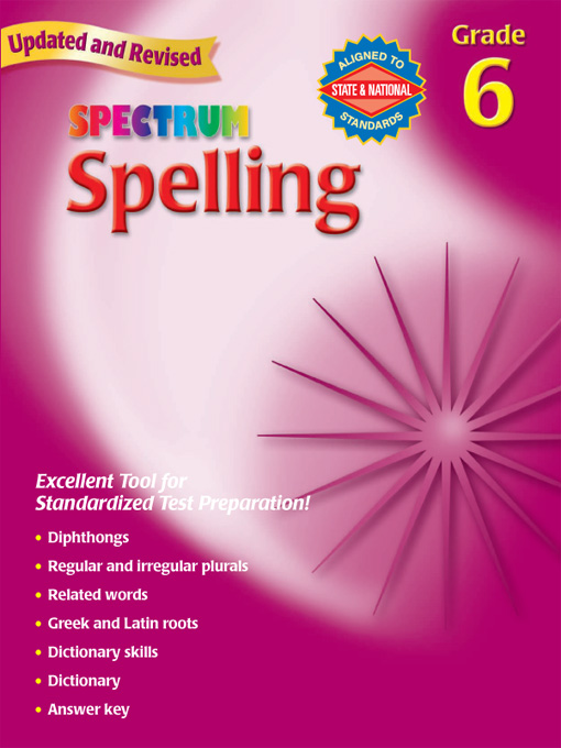 Title details for Spectrum Spelling, Grade 6 by School Specialty Publishing - Available